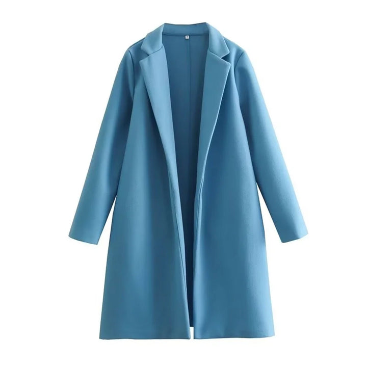 Mid-Length Polo Collar Women's Coat | Winter Coats Women