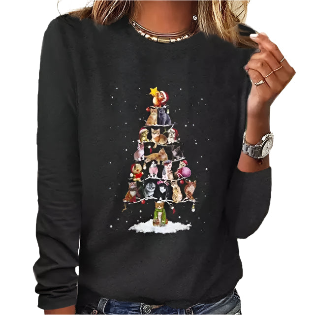 Miely | Women's Long Sleeve Christmas T-Shirt