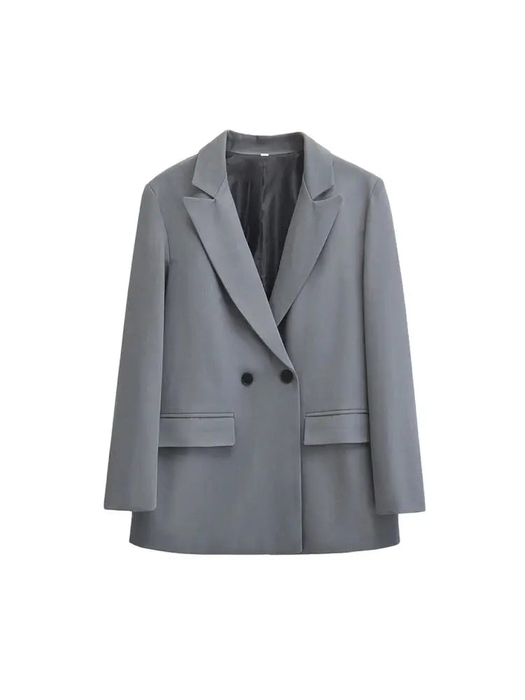 Minimalist Blazer for Women | Double Button Closure