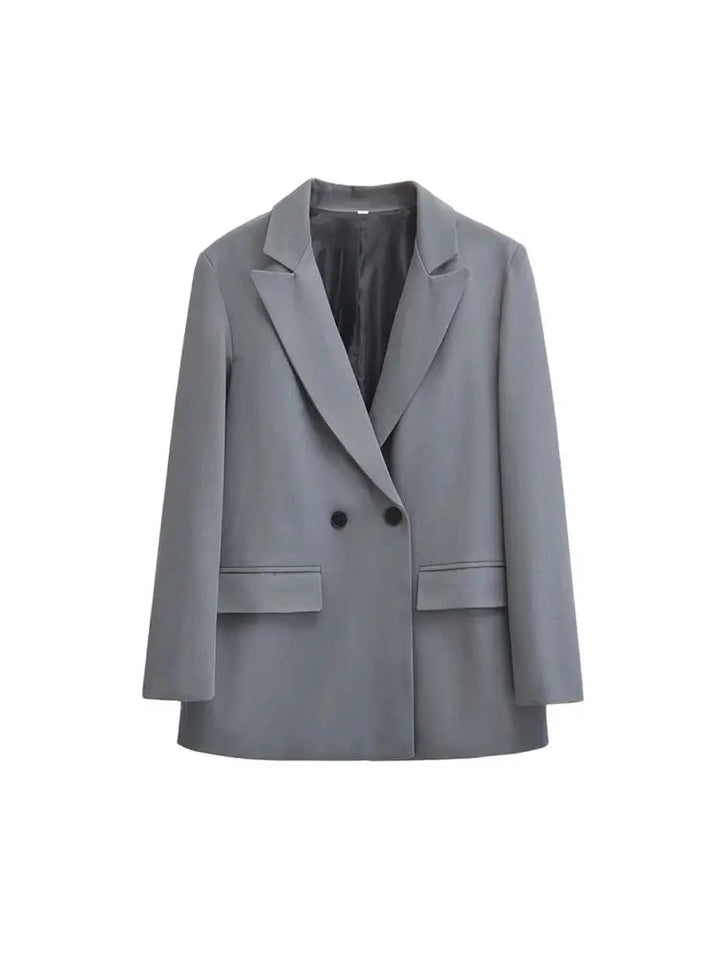 Minimalist Blazer for Women | Double Button Closure