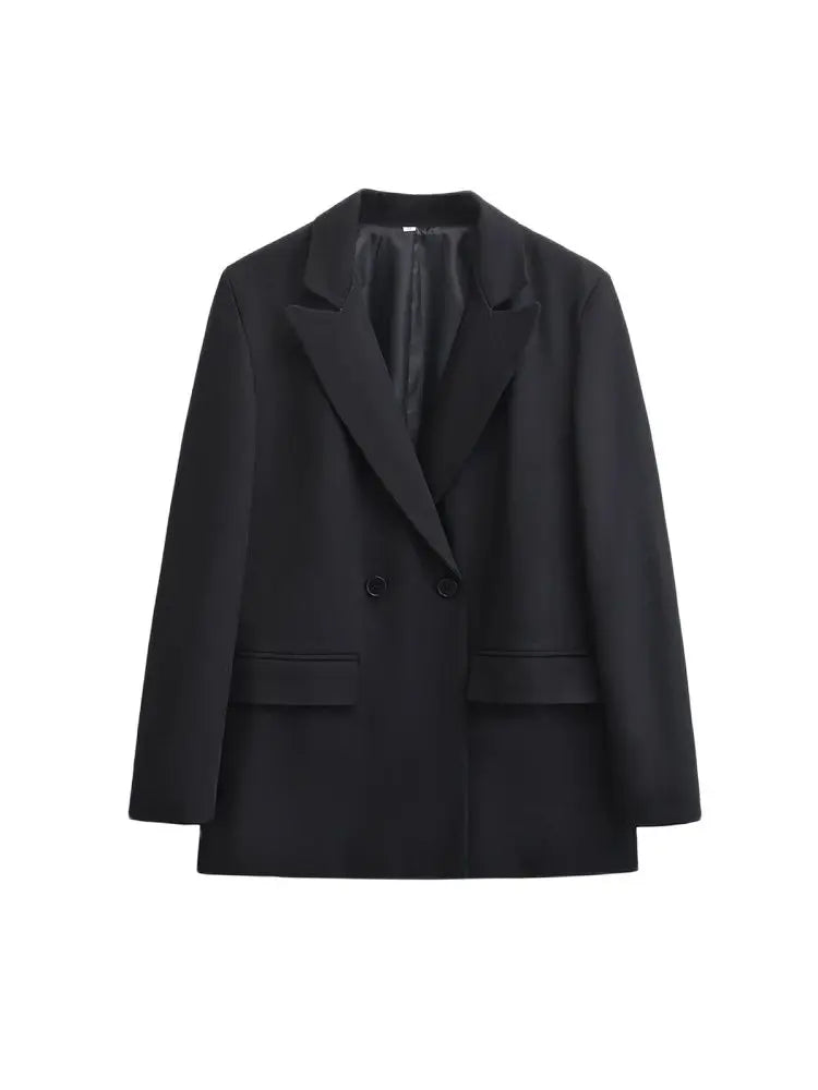 Minimalist Blazer for Women | Double Button Closure
