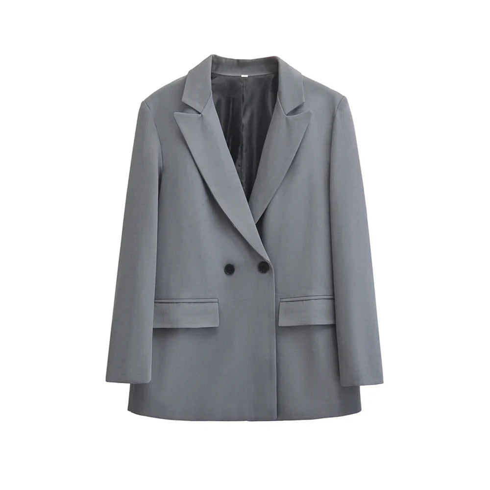 Minimalist Blazer for Women | Double Button Closure