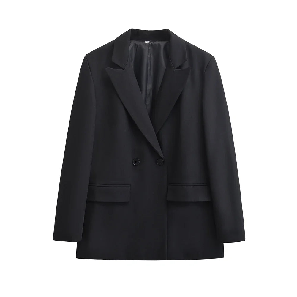 Minimalist Blazer for Women | Double Button Closure