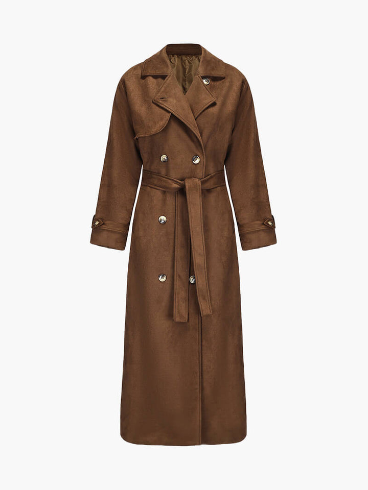 Molly Faux Suede Trench Coat Women | Elegant Outerwear