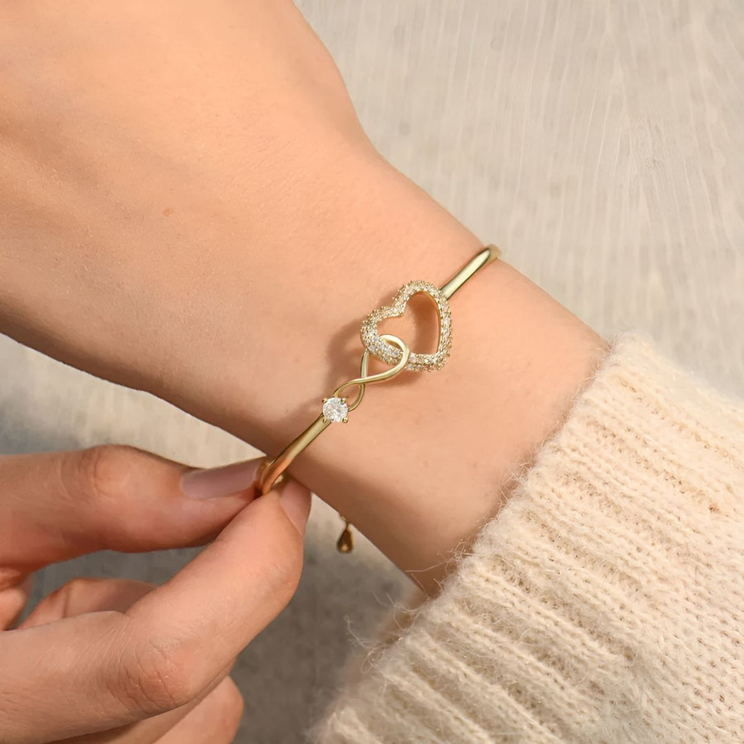 Mother Daughter Infinity Bracelet | Elegant Adjustable Jewelry
