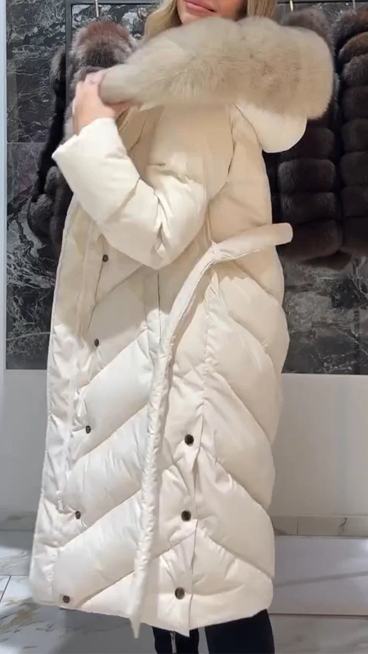 Nastasya | Women's Winter Coat with Plush Collar 3