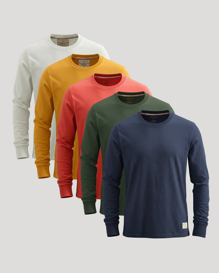 Nico Long Sleeve Crew Neck | Men's Shirt 100% Cotton