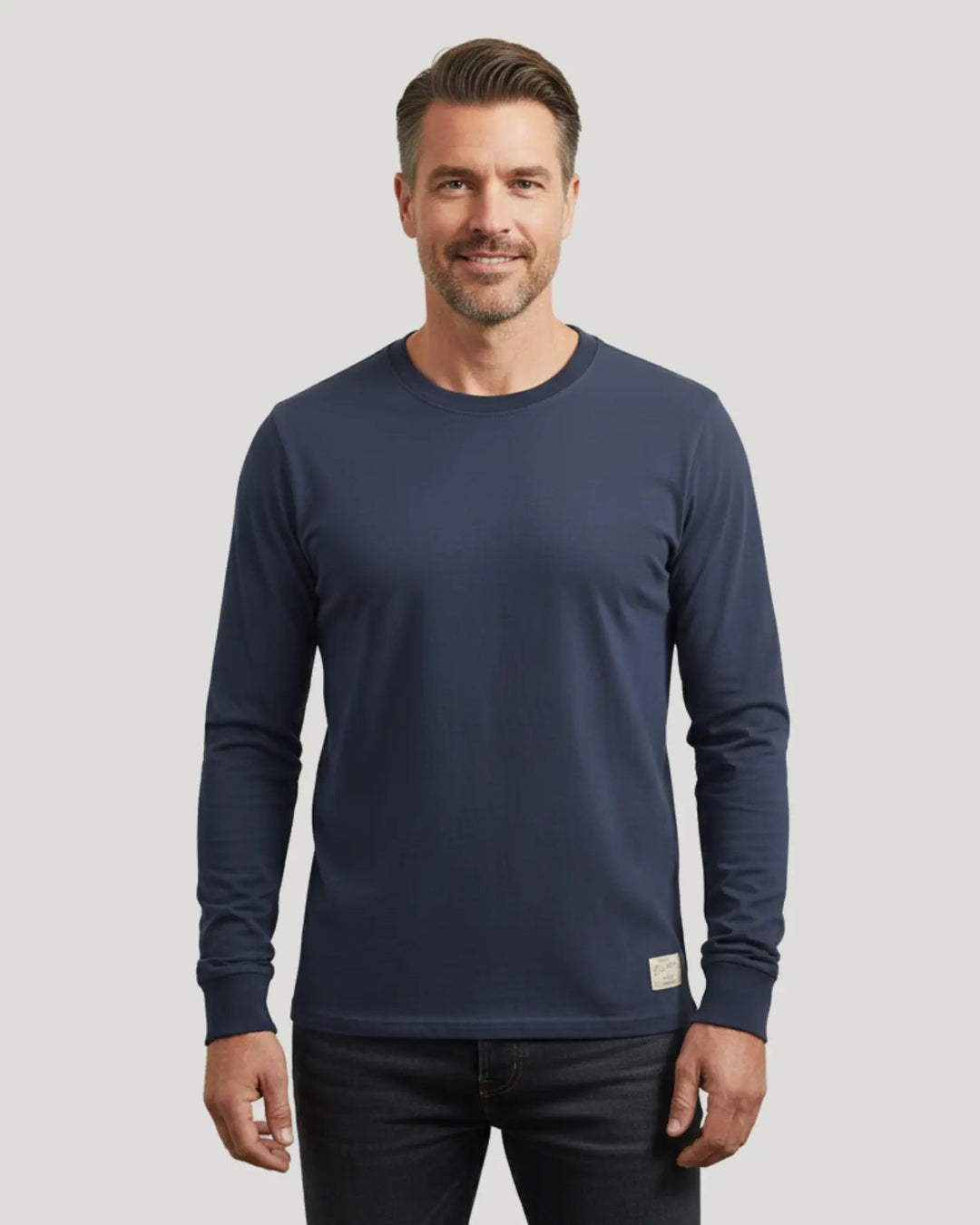 Nico Long Sleeve Crew Neck | Men's Shirt 100% Cotton