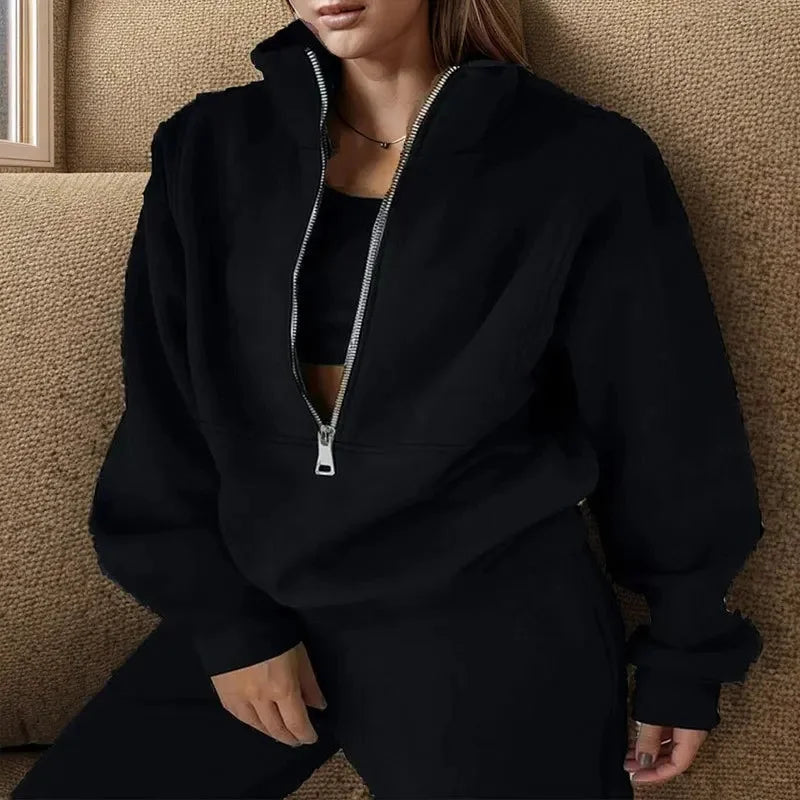Noemie Elegance | Women's Lounge Set with Half Zip