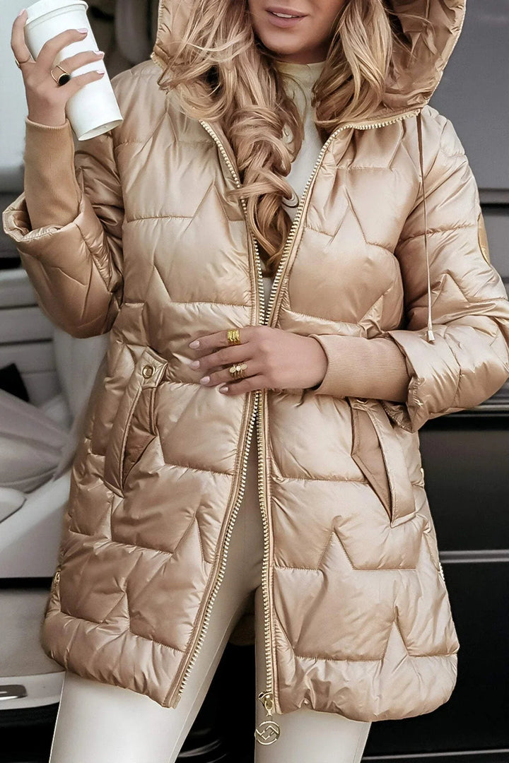 Nolwen | Women's Winter Coat with Hood and Light Padding