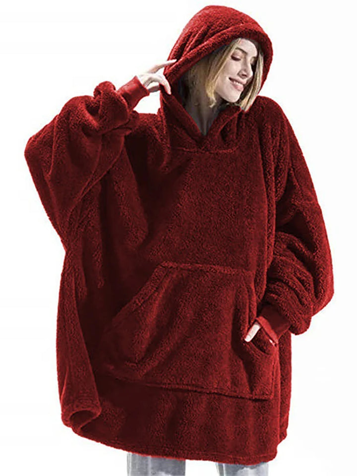 Oversized Fleece Hoodie Blanket | Wearable Blanket Hoodie