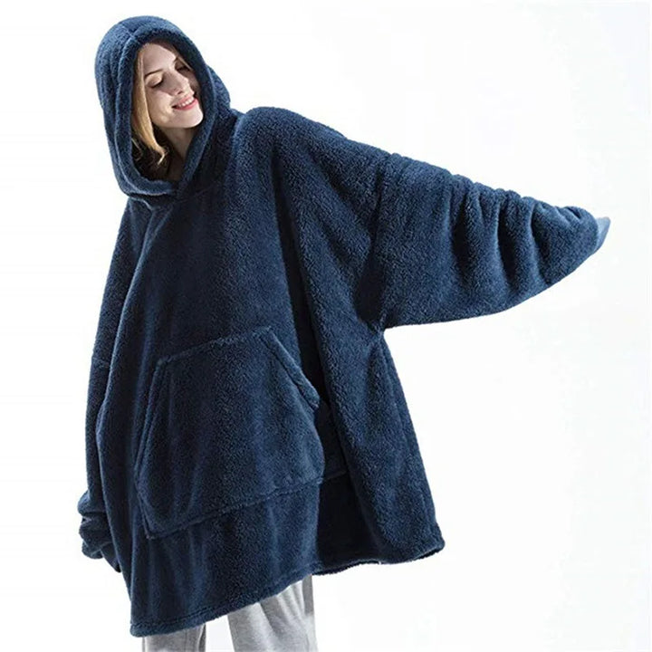 Oversized Fleece Hoodie Blanket | Wearable Blanket Hoodie