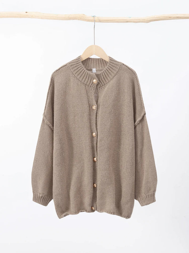 Oversized Knit Cardigan | Women's Sweater Button-Front
