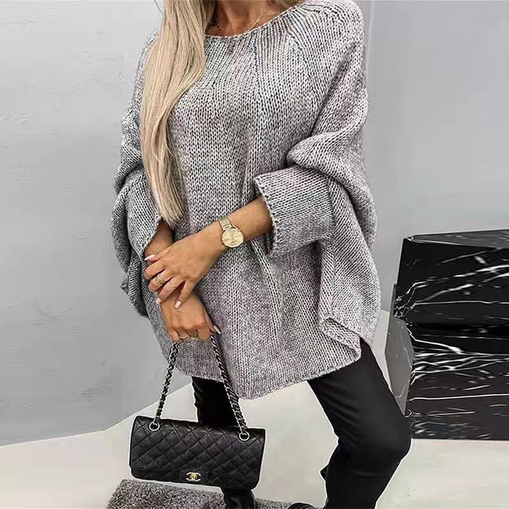 Oversized Knit Jumper With Batwing Sleeves | Women's Jumper