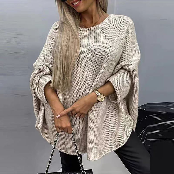 Oversized Knit Jumper With Batwing Sleeves | Women's Jumper