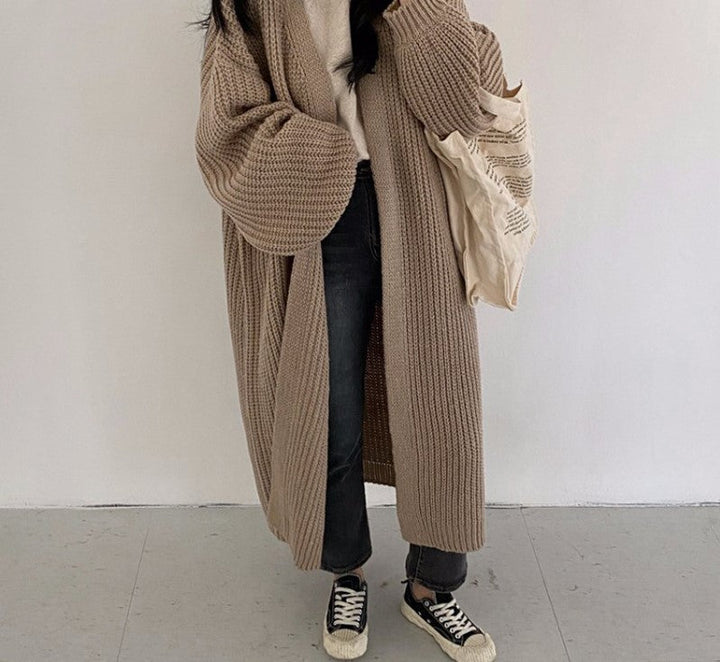 Oversized Knitted Cardigan | Women's Cardigan Sweater 0