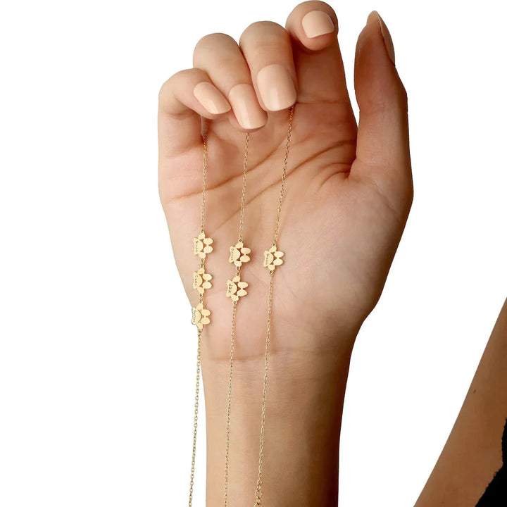 Personalized Paw Print Bracelet | Custom Pet Jewelry