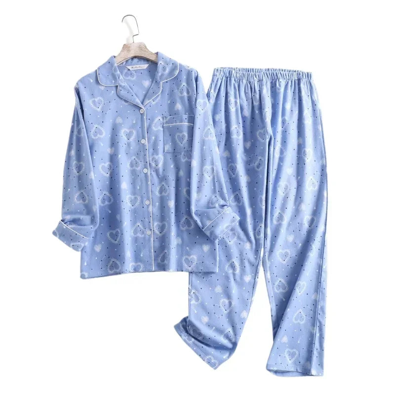 Plaid Cotton Flannel Pajama Set | Women's Sleepwear