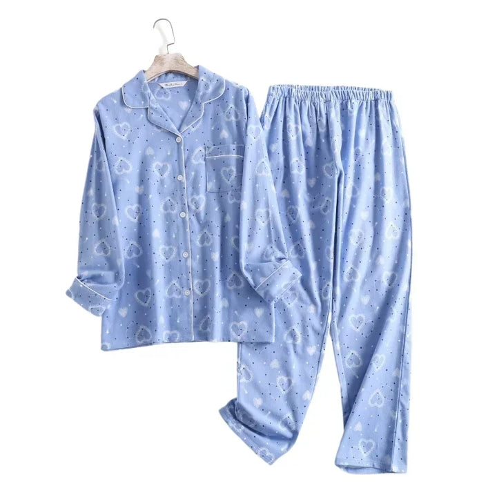 Plaid Cotton Flannel Pajama Set | Women's Sleepwear
