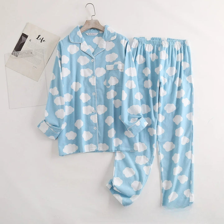 Plaid Cotton Flannel Pajama Set | Women's Sleepwear