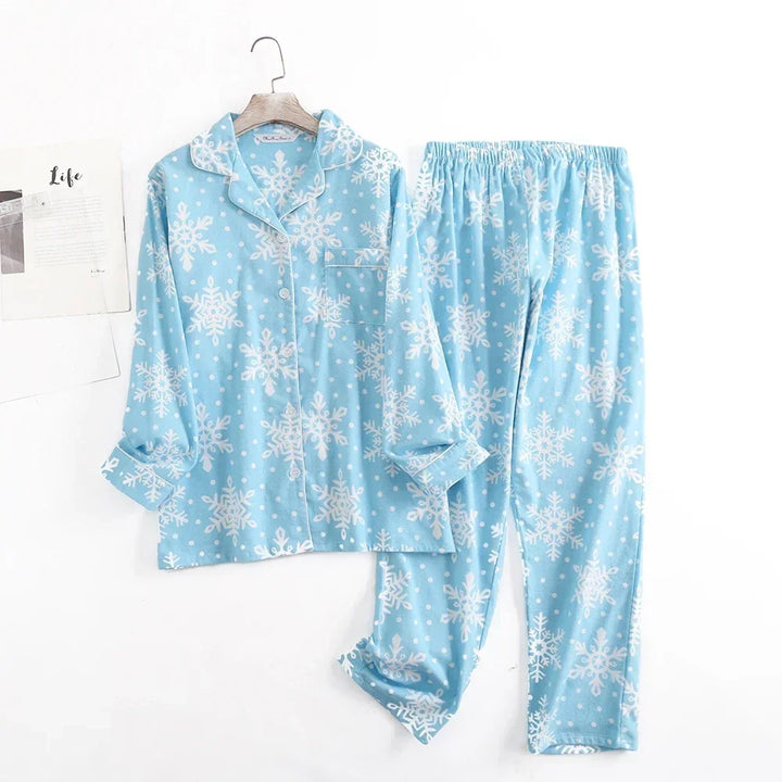 Plaid Cotton Flannel Pajama Set | Women's Sleepwear