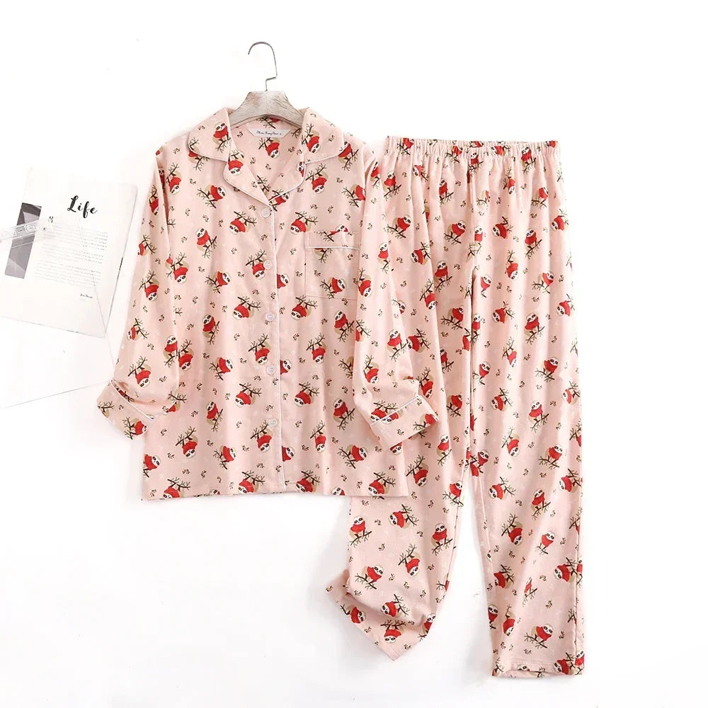 Plaid Cotton Flannel Pajama Set | Women's Sleepwear