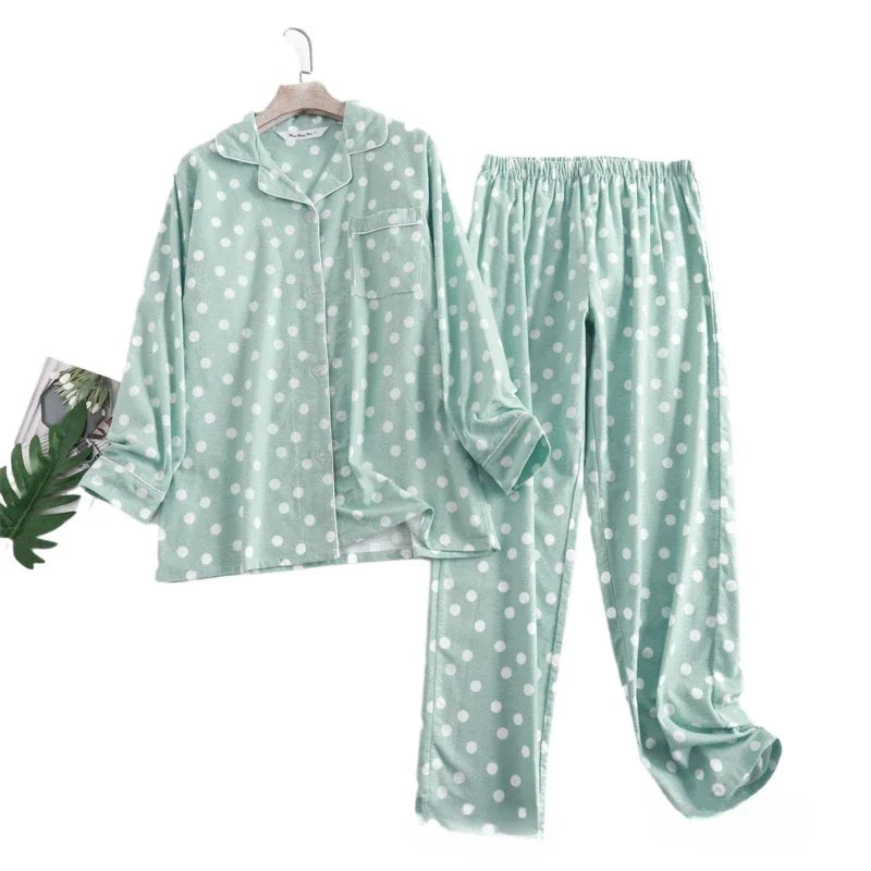 Plaid Cotton Flannel Pajama Set | Women's Sleepwear