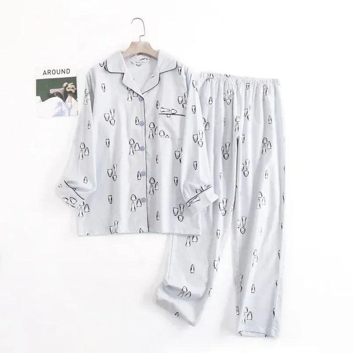Plaid Cotton Flannel Pajama Set | Women's Sleepwear