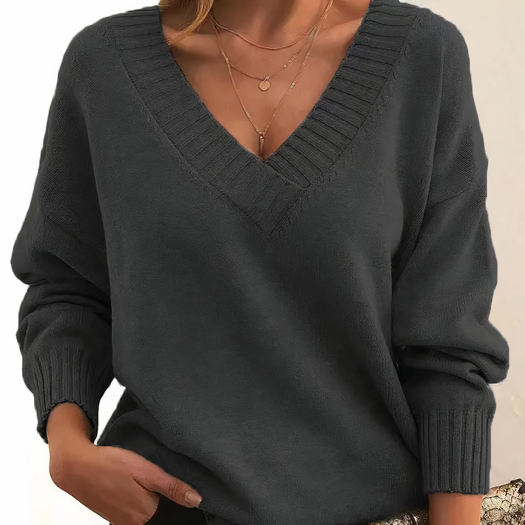 Premium Cashmere Sweater Women | V-Neck Pullover
