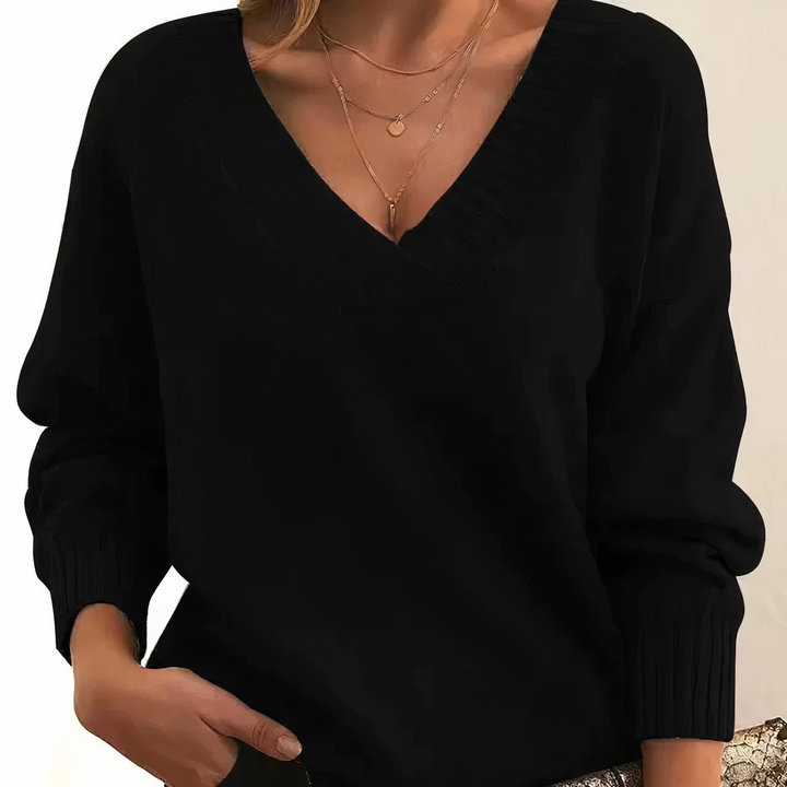 Premium Cashmere Sweater Women | V-Neck Pullover