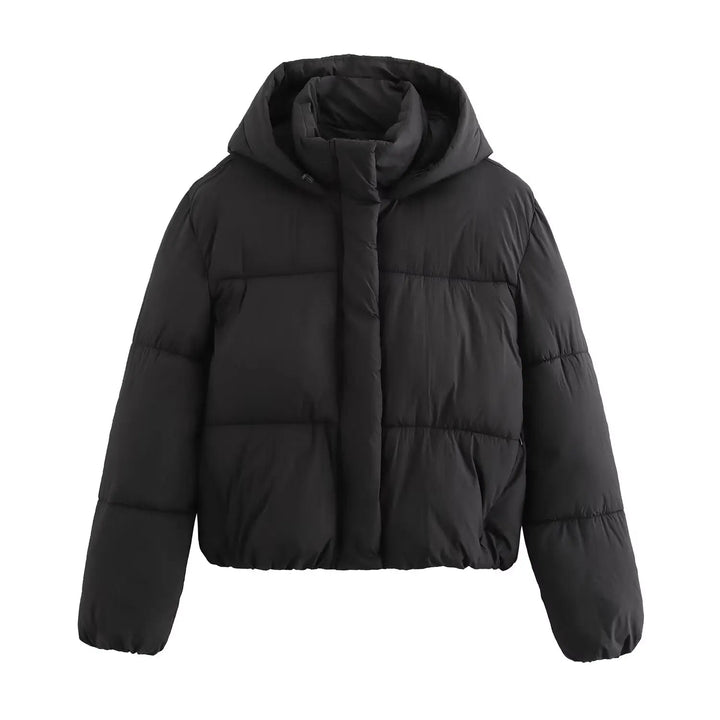 Quilted Hooded Puffer Jacket Women | Stylish Winter Coat