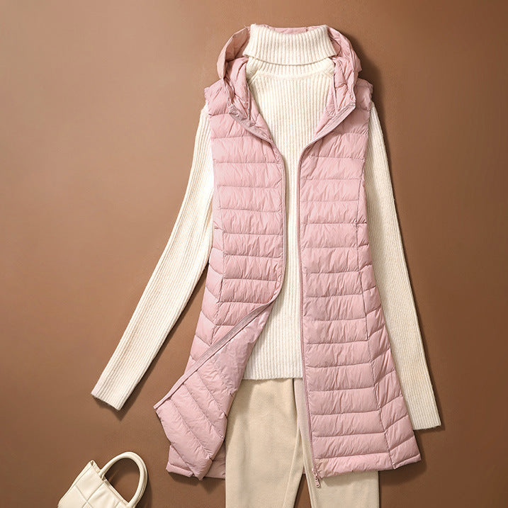 Quilted Hooded Puffer Vest Women | Modern Comfort Outerwear