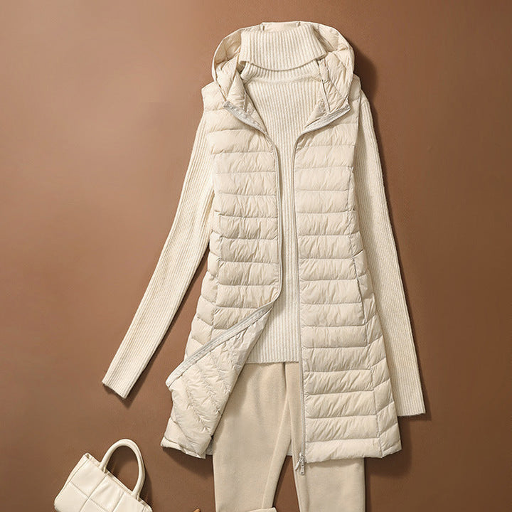 Quilted Hooded Puffer Vest Women | Modern Comfort Outerwear