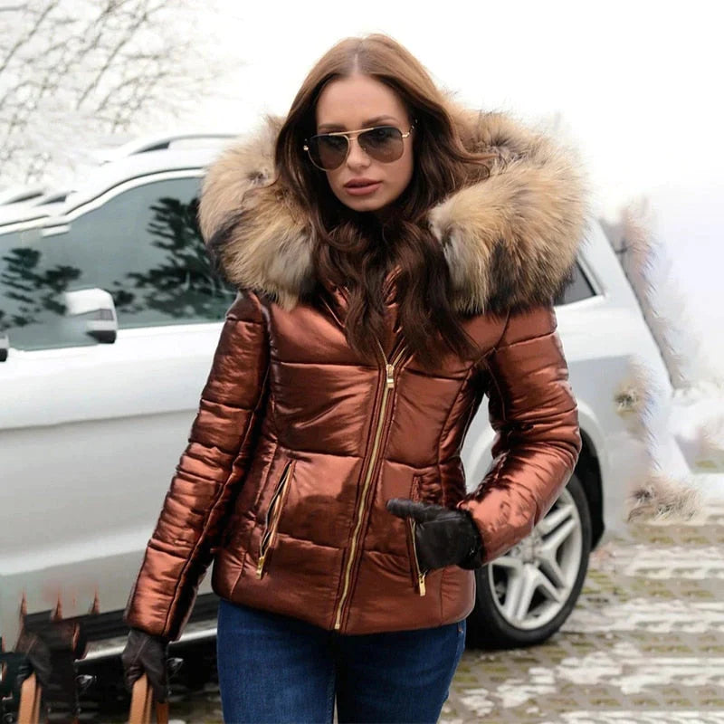 Rana | Women's Winter Coat with Fur Hood