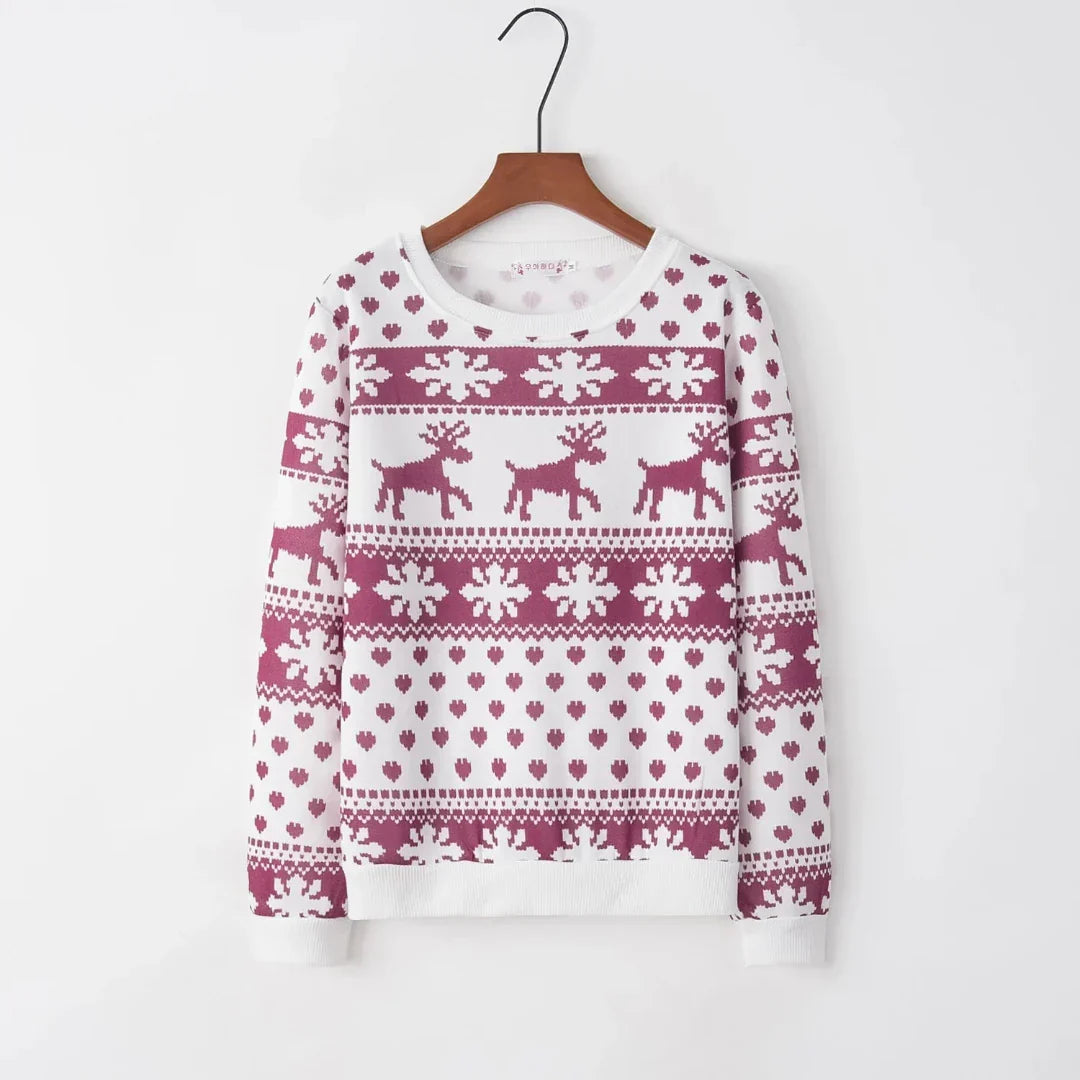 Reindeer Knitted Sweater | Women's Winter Sweater 0