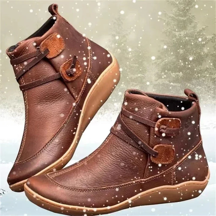 Retro Women's Booties | Waterproof Autumn Winter Boots