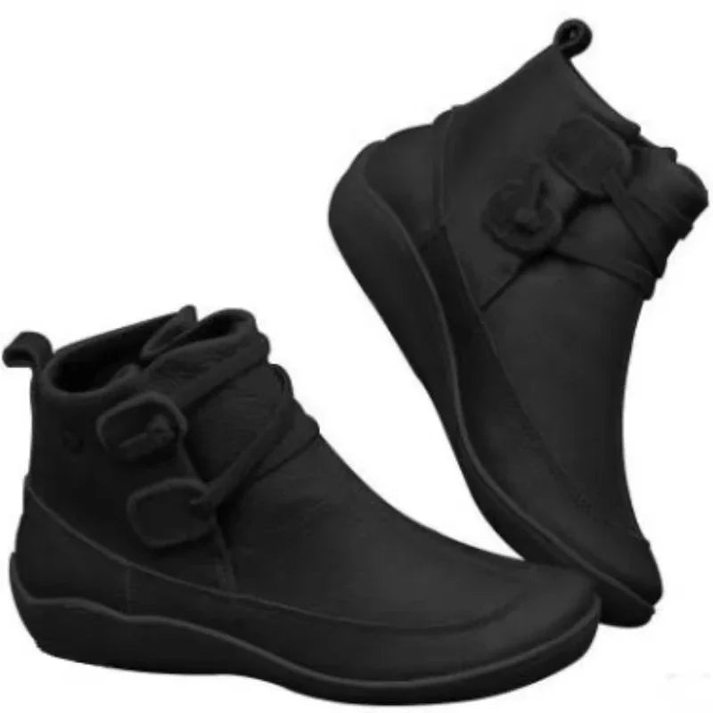 Retro Women's Booties | Waterproof Autumn Winter Boots