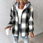 Isabella Shirt Jacket, women's hooded plaid jacket - view 9