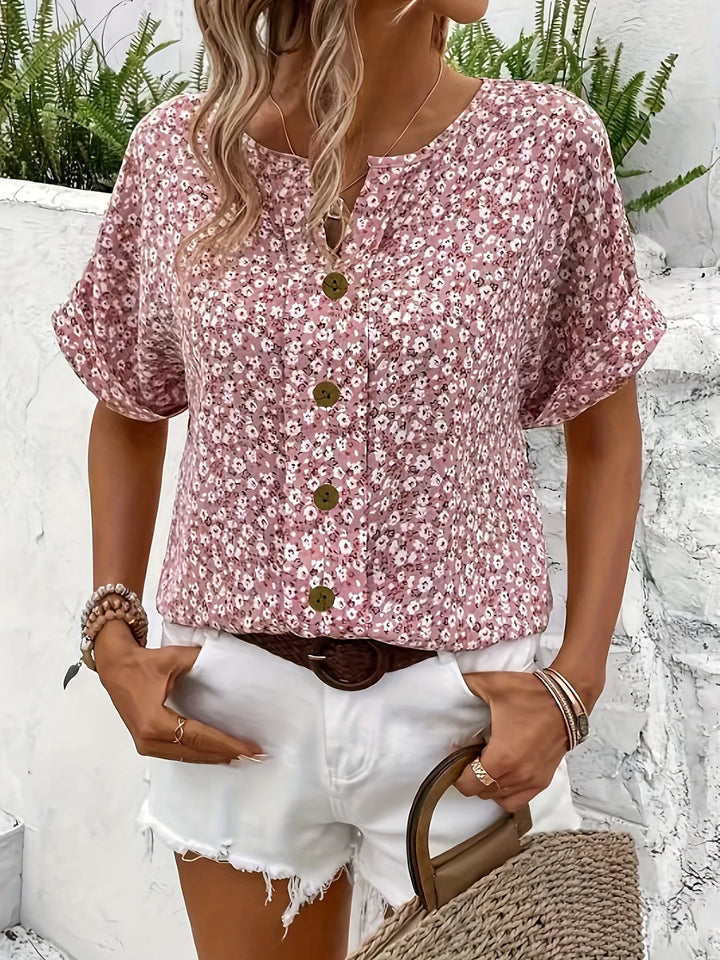 Steph | Elegant Floral Printed Blouse