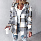 Isabella Shirt Jacket, women's hooded plaid jacket - view 10