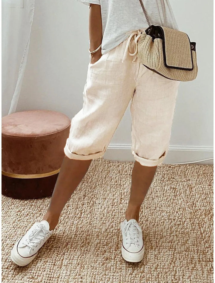 Nerina | Elegant Cotton-Linen Harem Pants