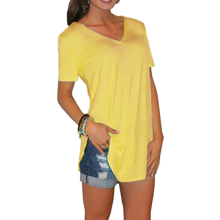 Moira | Short sleeves V-neck Blouse