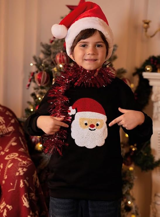 Santa Claus Children's Sweater | Festive Holiday Apparel 4