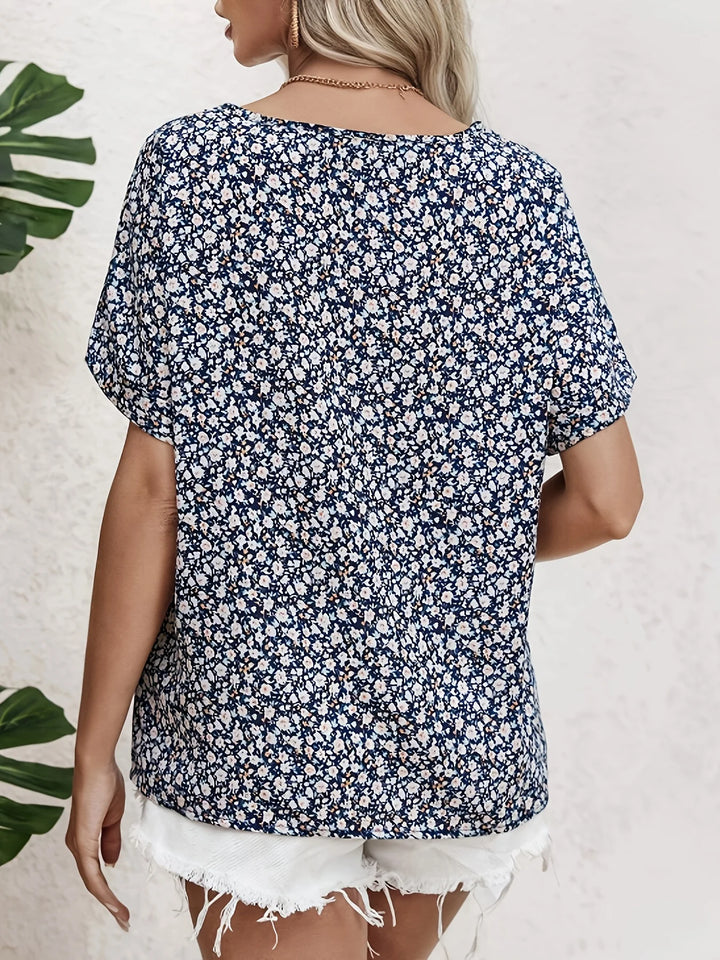 Steph | Elegant Floral Printed Blouse