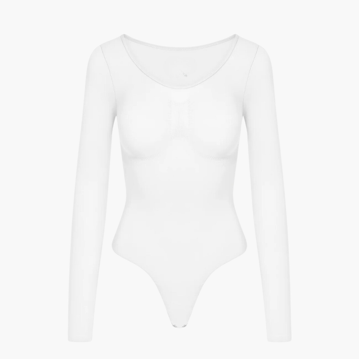 Seamless Long Sleeve Bodysuit Thong | Shapewear Bodysuit