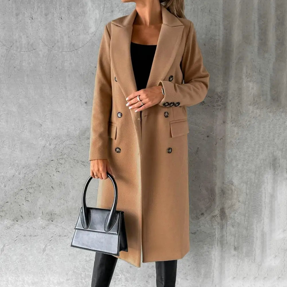 Selene | Long Wool Trench Coat Women