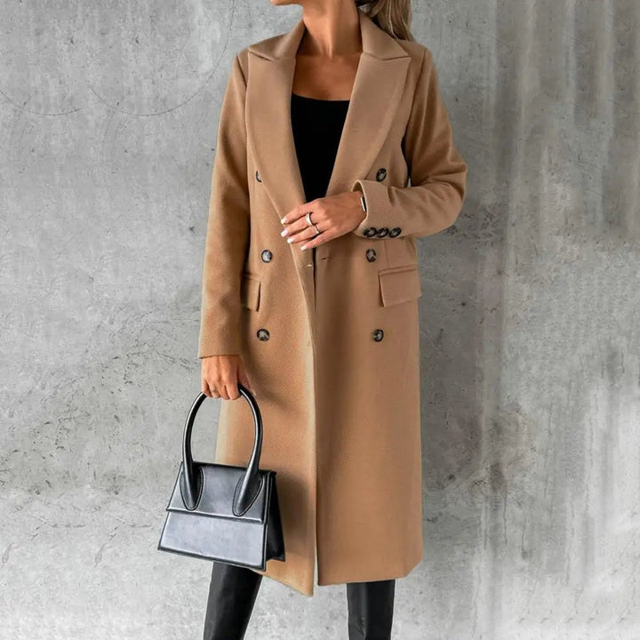 Selene | Long Wool Trench Coat Women