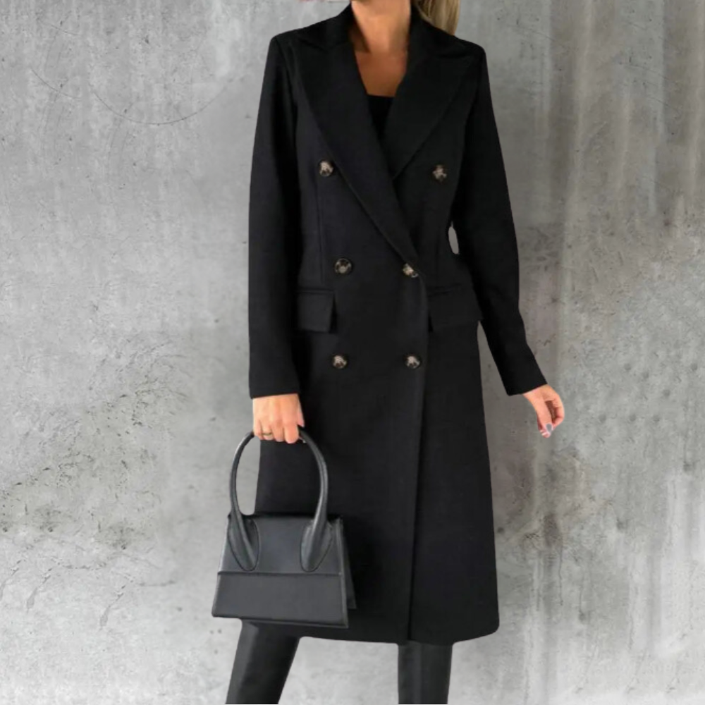 Selene | Long Wool Trench Coat Women