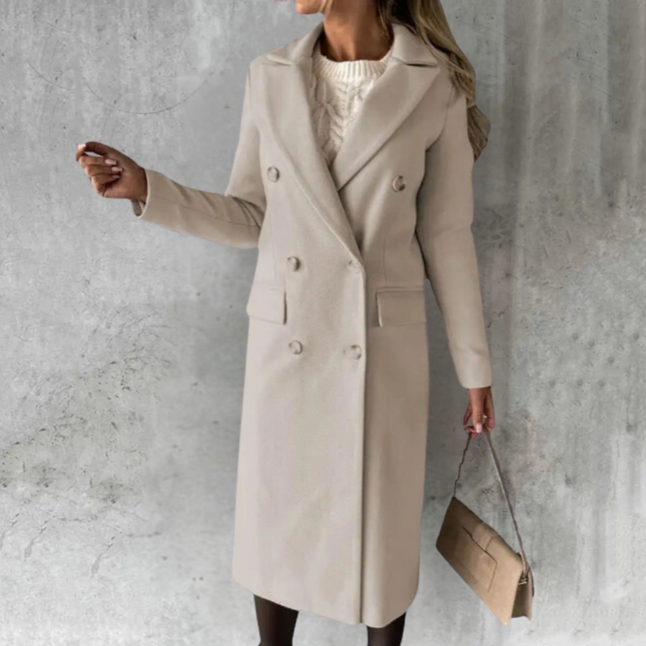 Selene | Long Wool Trench Coat Women