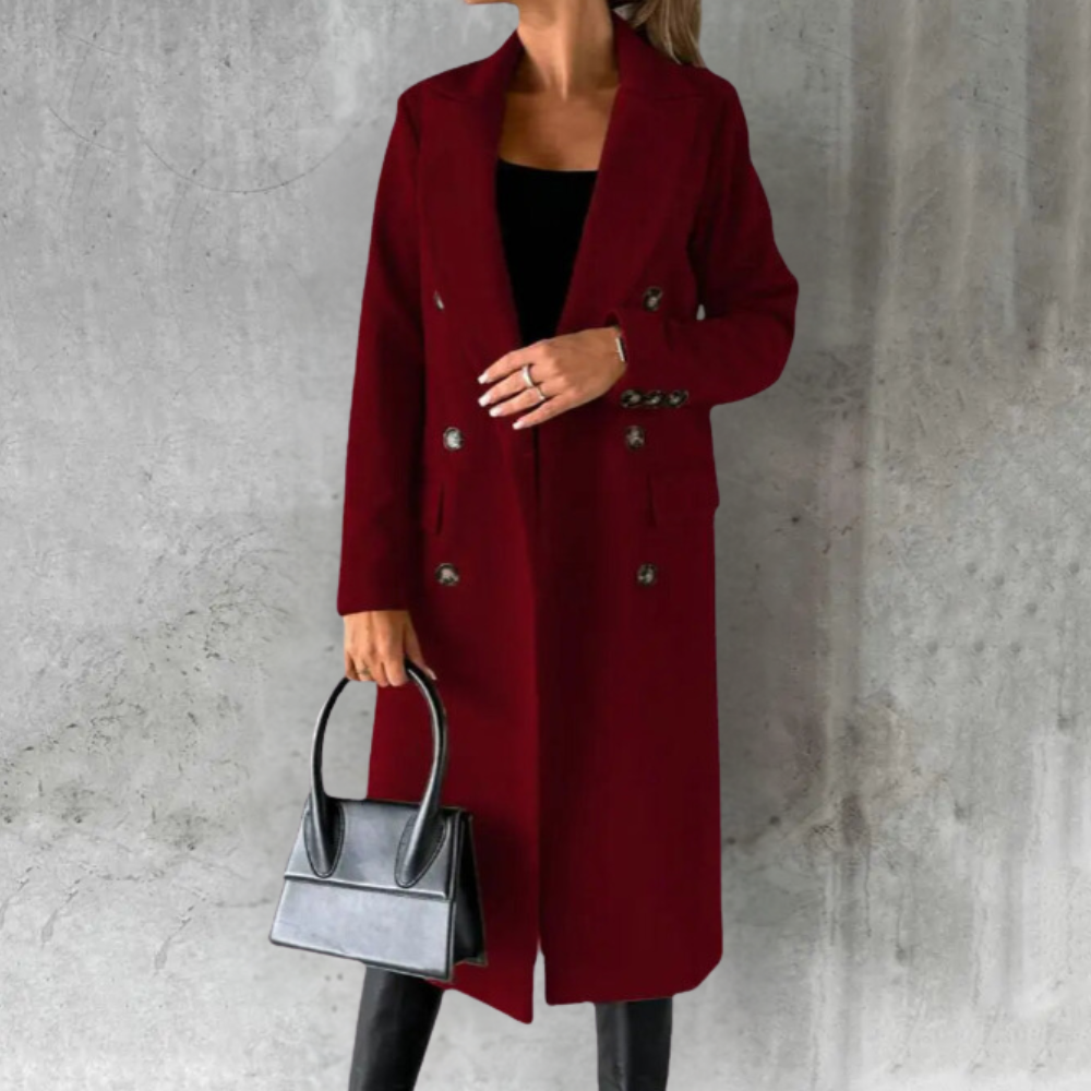 Selene | Long Wool Trench Coat Women